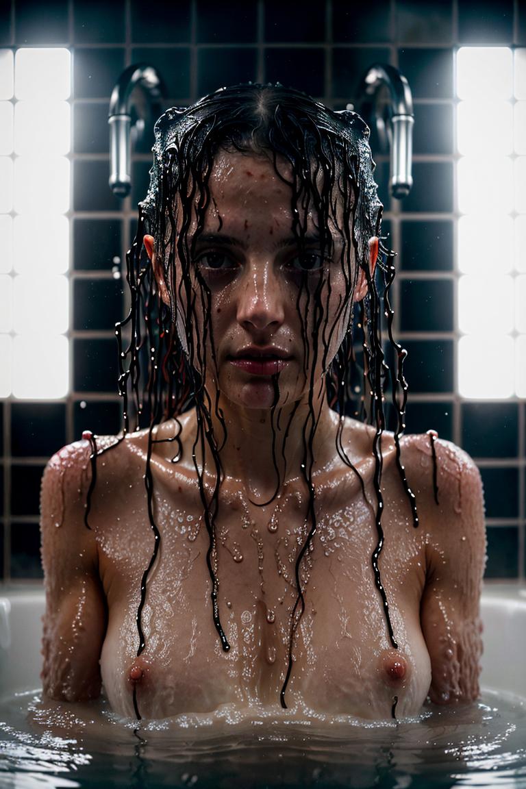 water drops intimate shot