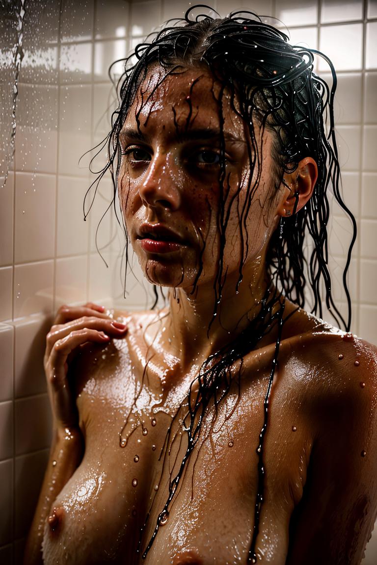 steamy bathroom aesthetic photo