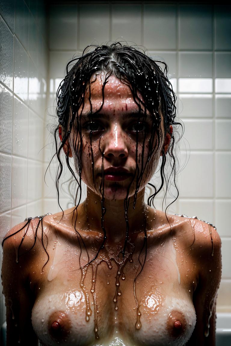 relaxed bath moment photo