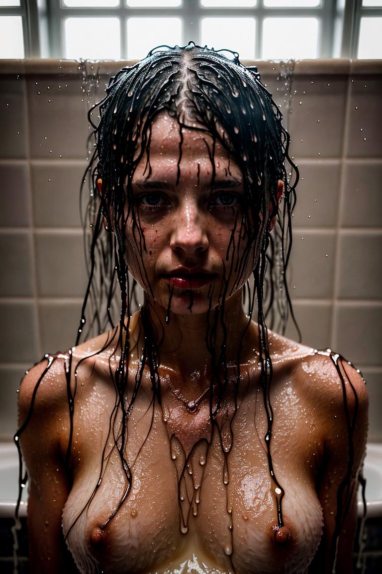 towel wrapped beauty shot