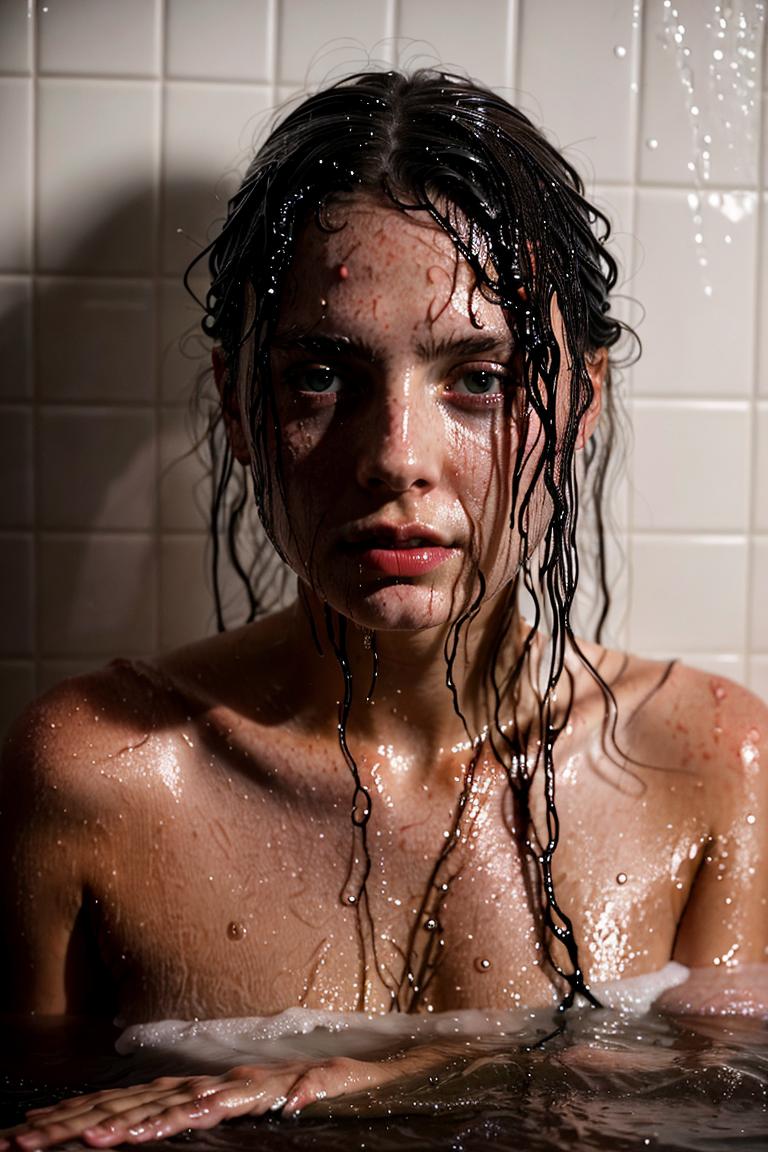 steamy bathroom aesthetic photo