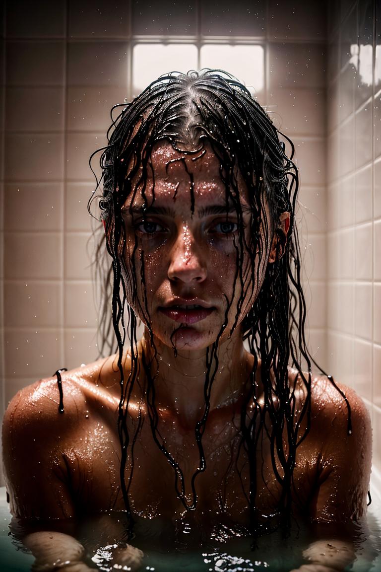 water drops intimate shot