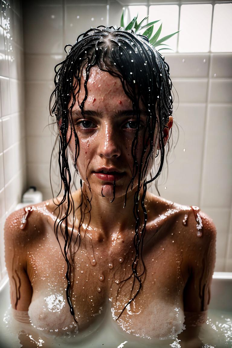 water drops intimate shot