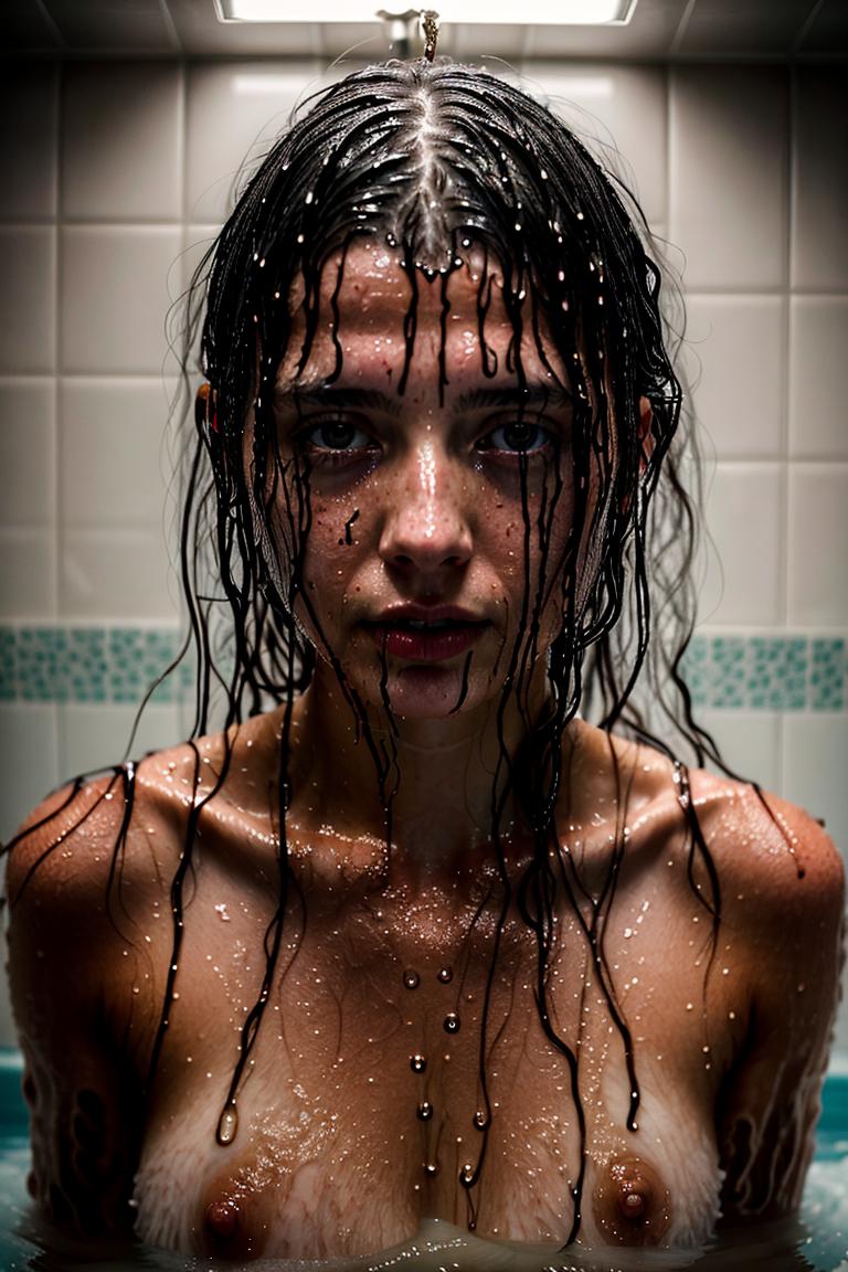 towel wrapped beauty shot