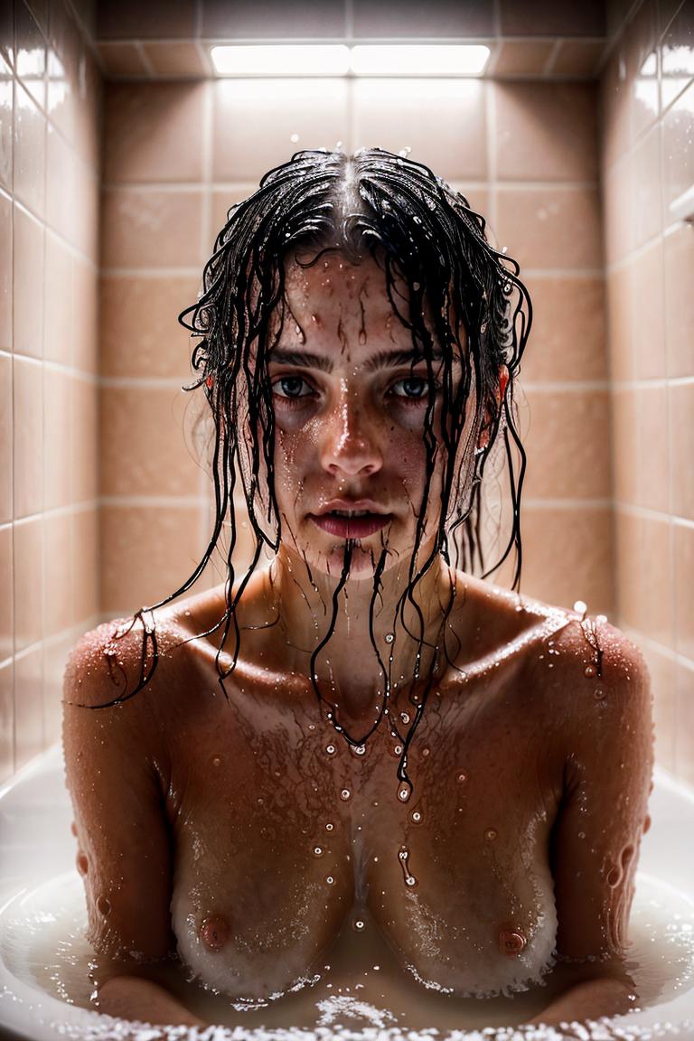 water drops intimate shot