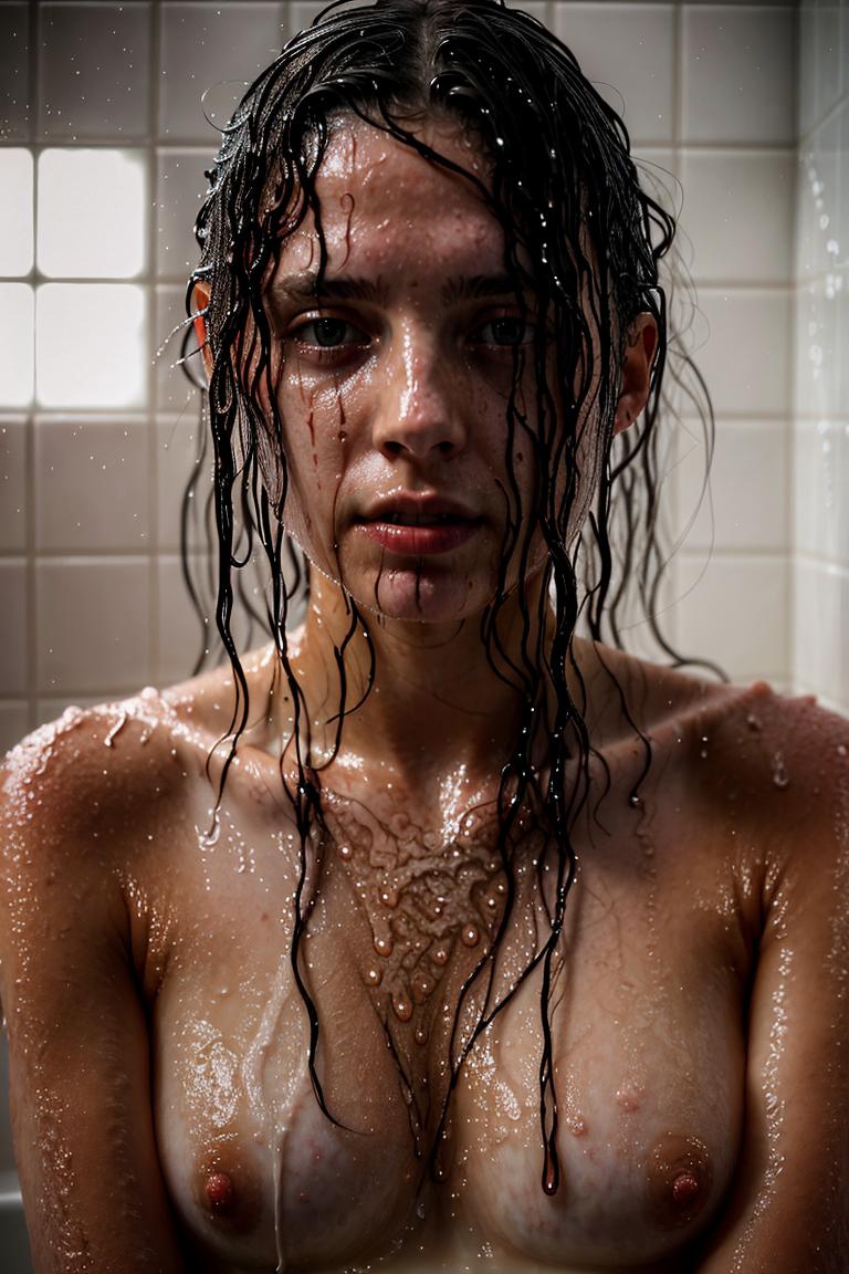 relaxed bath moment photo