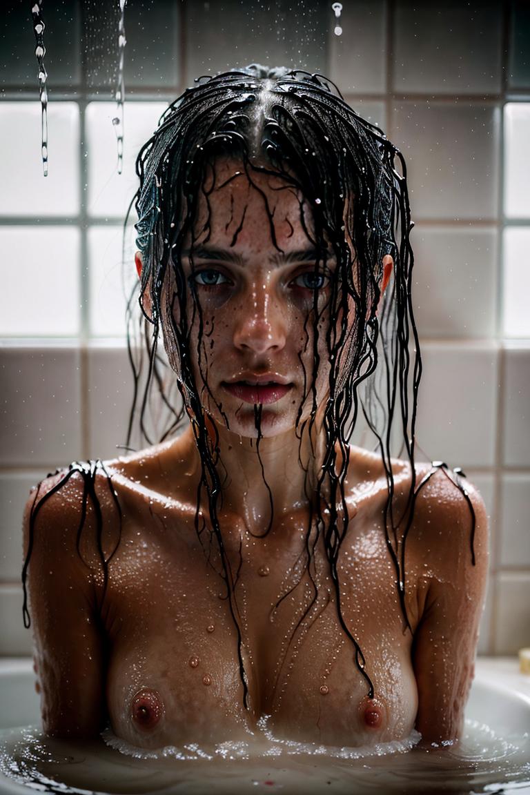 towel wrapped beauty shot