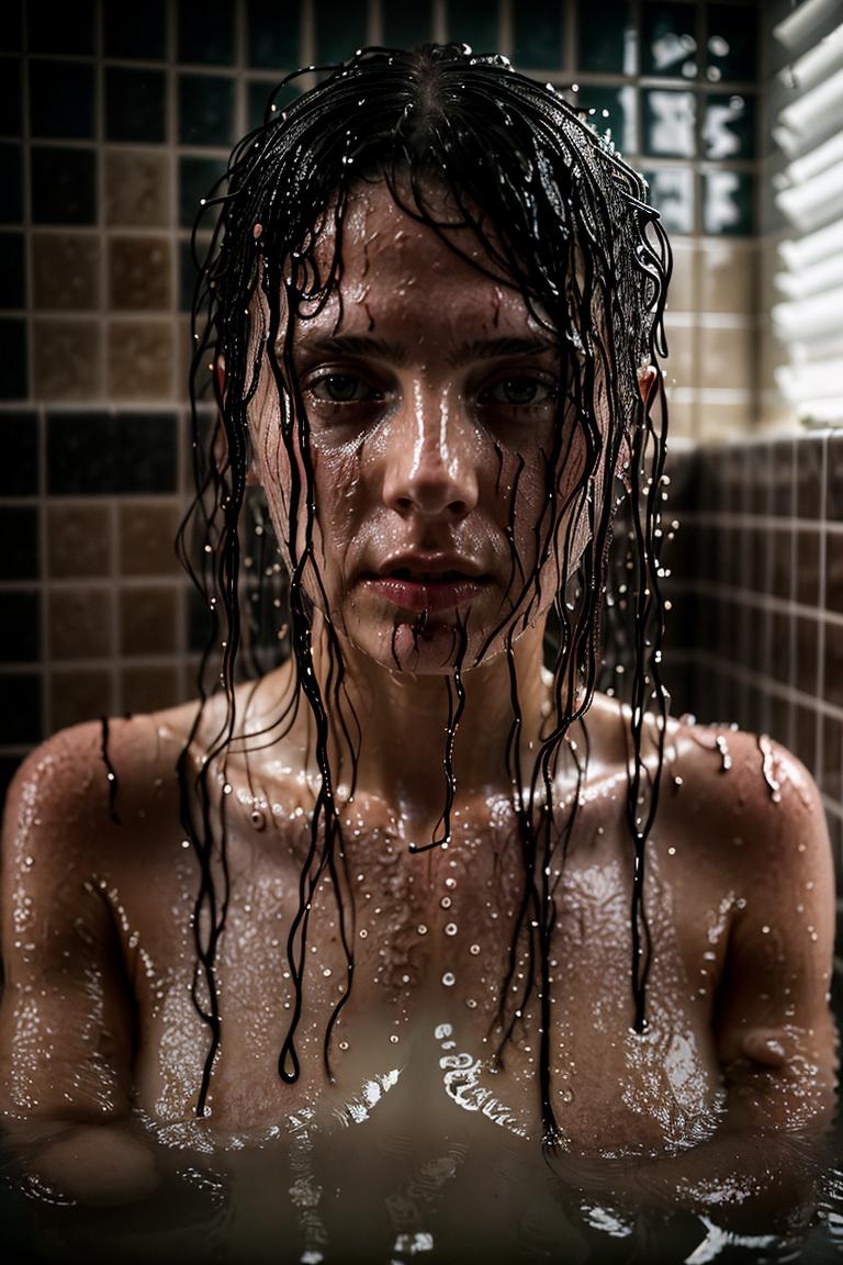 water drops intimate shot