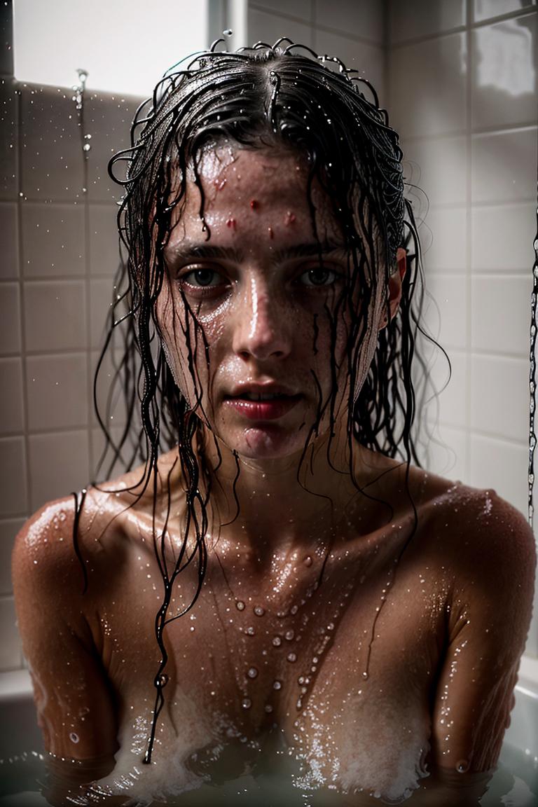 water drops intimate shot