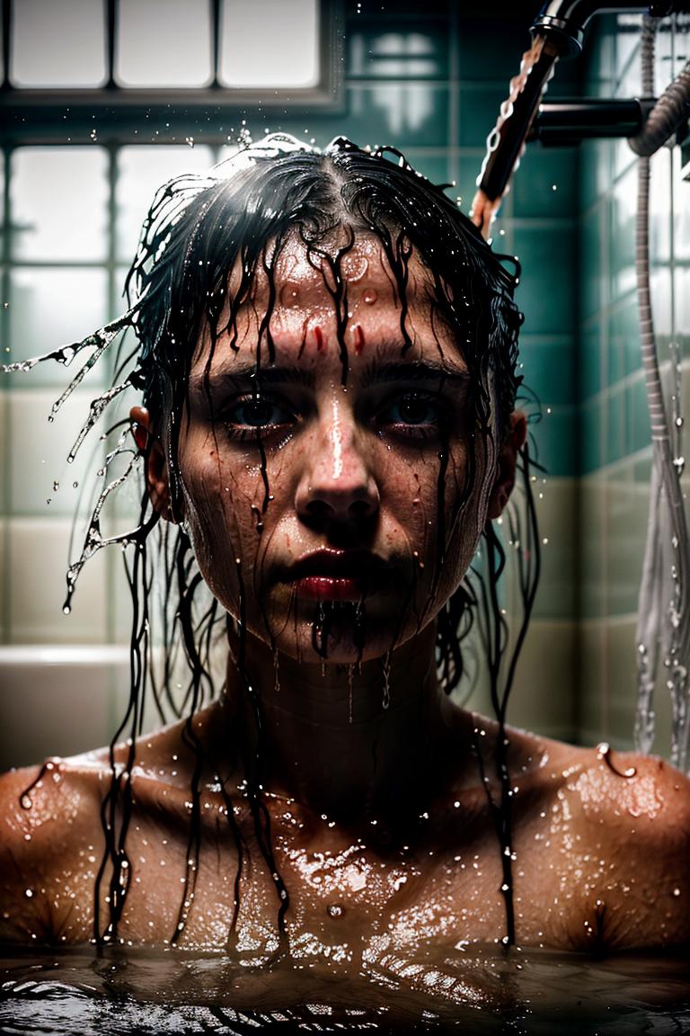 relaxed bath moment photo