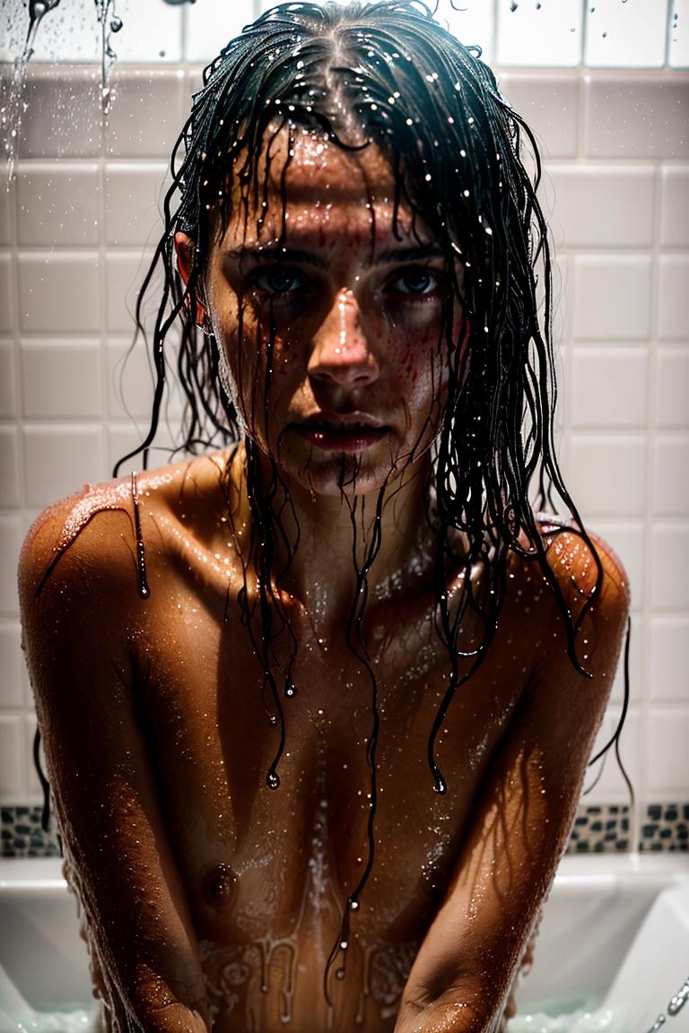 towel wrapped beauty shot