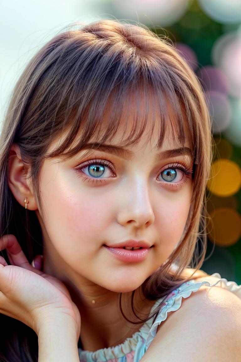 dreamy atmosphere girl photo