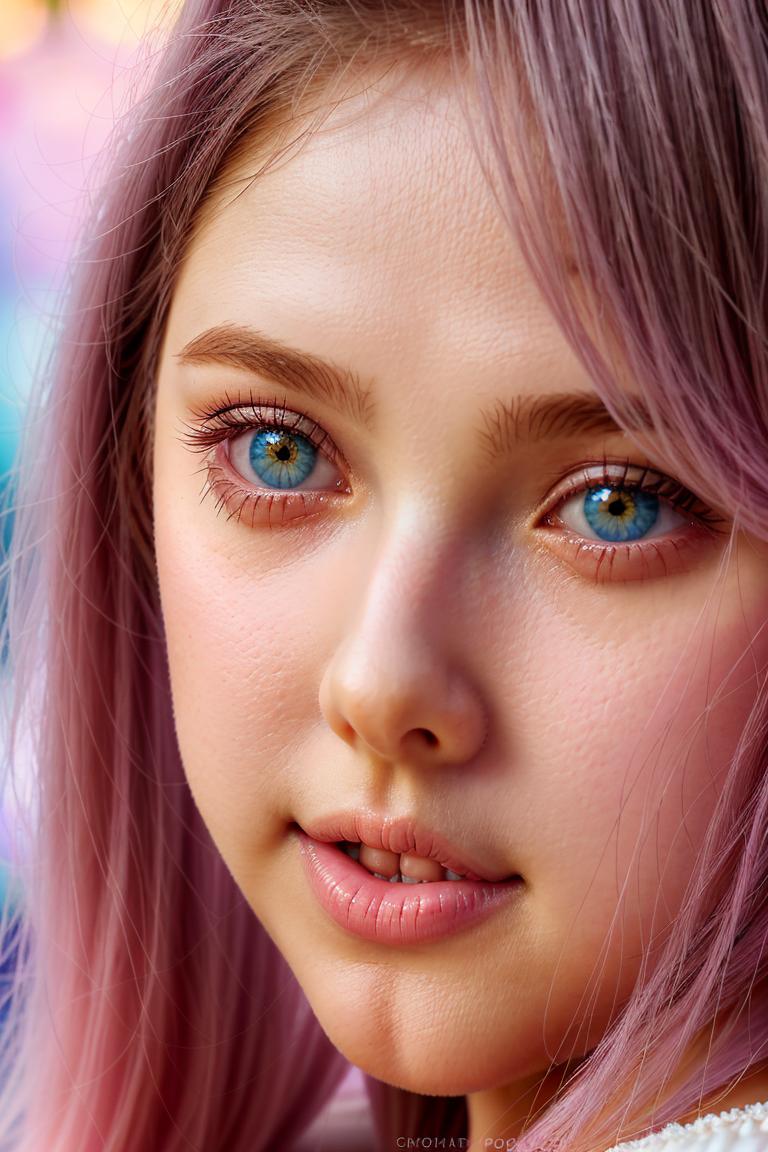 young woman soft expression