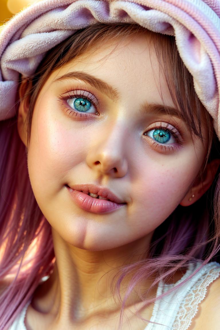 pastel tone soft woman shoot