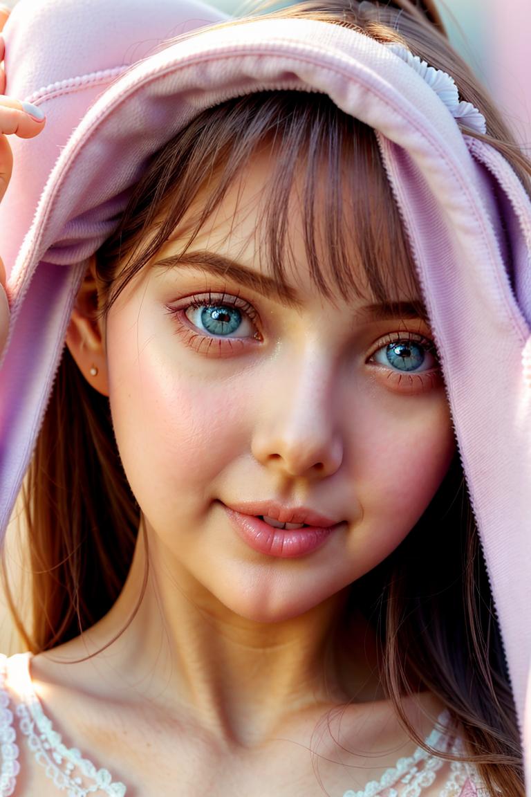 pastel tone soft woman shoot