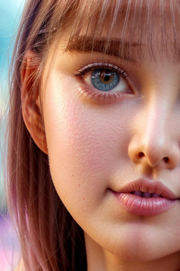 delicate tone emotional face