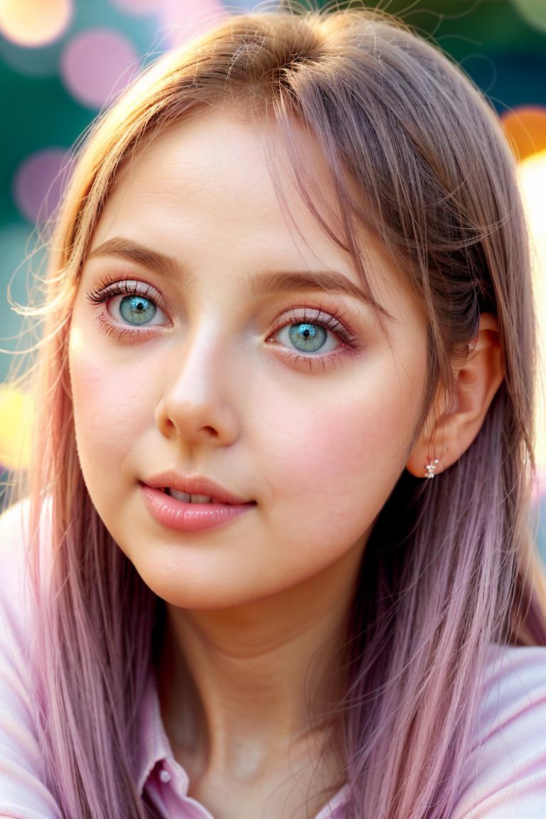 pastel tone soft woman shoot