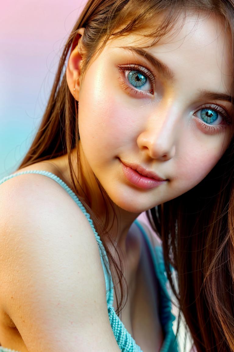 pastel tone soft woman shoot