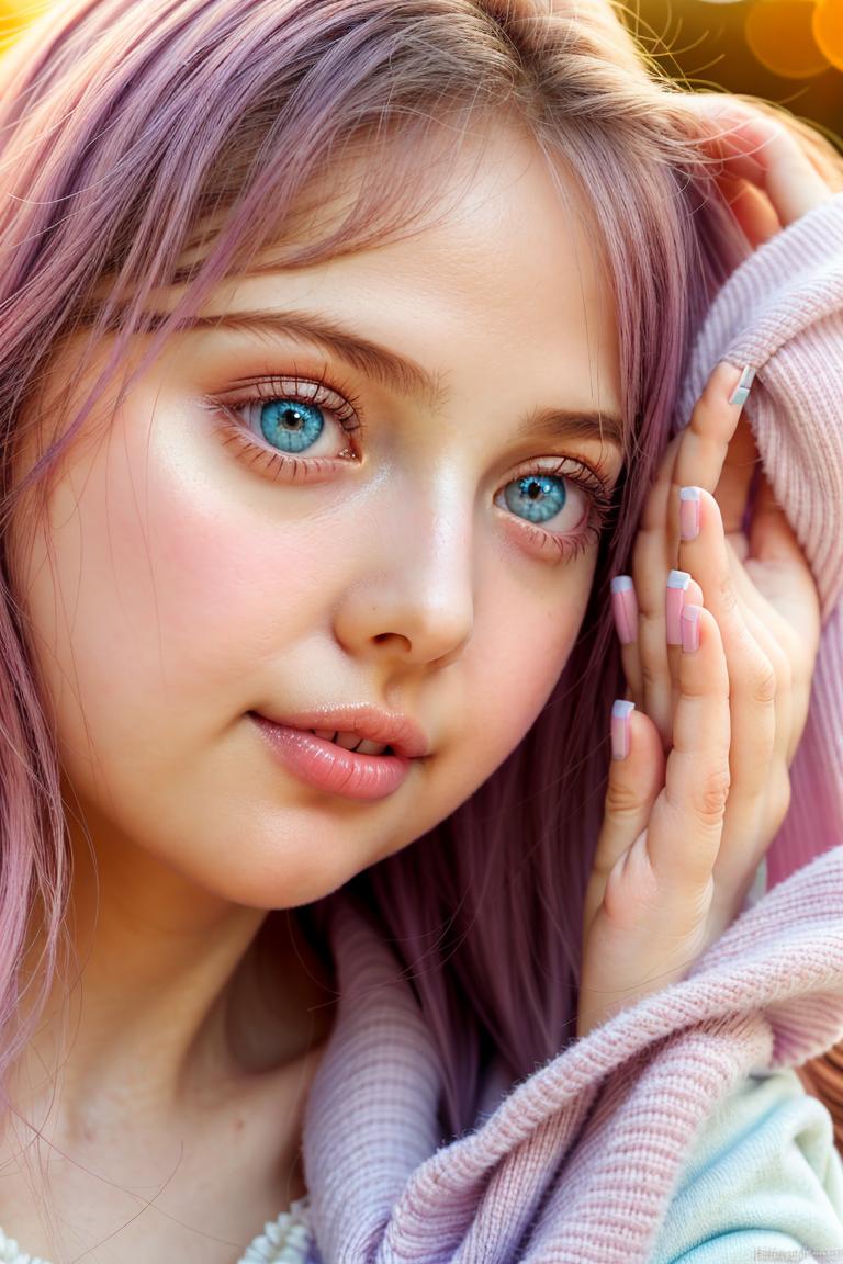 pastel tone soft woman shoot