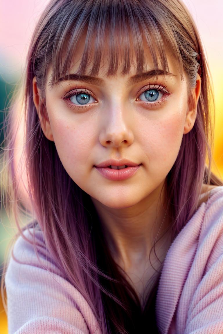 pastel tone soft woman shoot