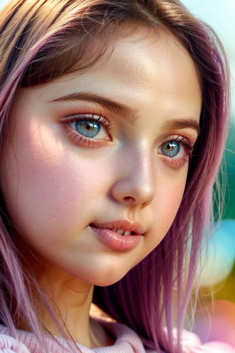 delicate tone emotional face