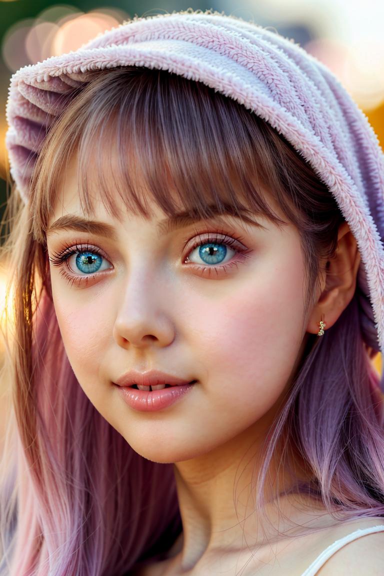 pastel tone soft woman shoot