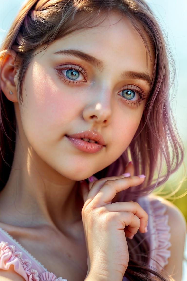 delicate tone emotional face