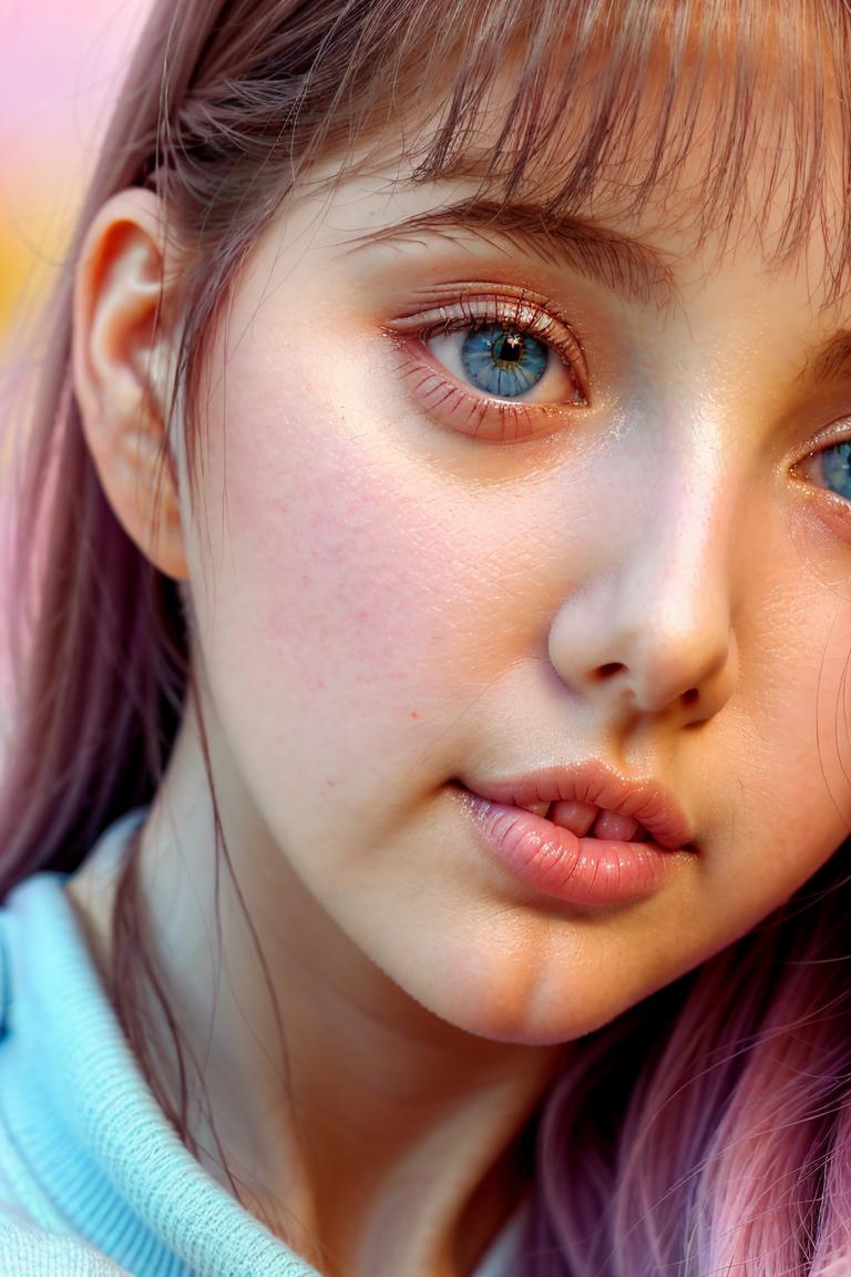 delicate tone emotional face