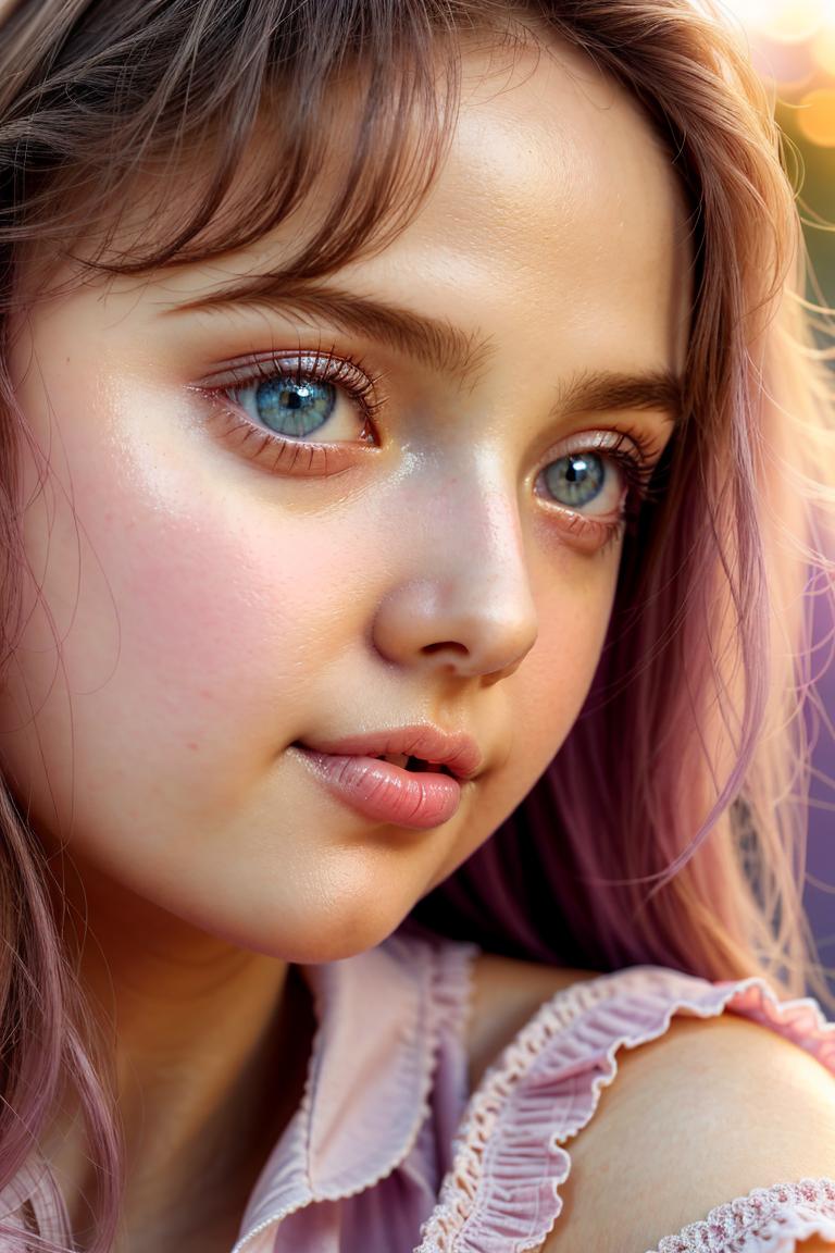 delicate tone emotional face