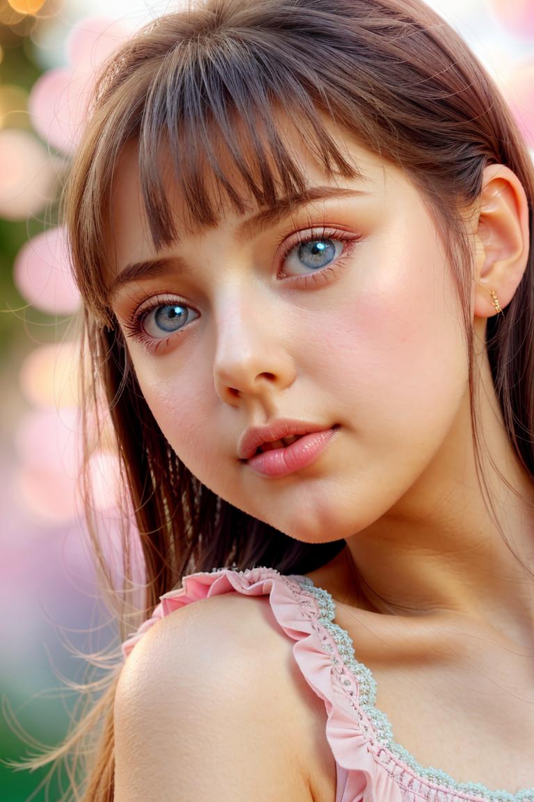 dreamy atmosphere girl photo