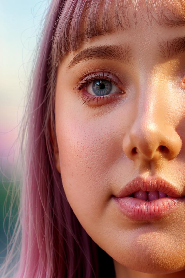 delicate tone emotional face